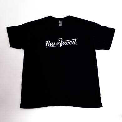 Offical Barefaced T-shirt - black (script logo)